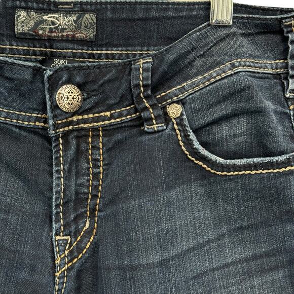 Silver Suki Capri Jeans Women's SZ 29 Blue Everyday Comfort Weekend Y2K Cropped - Picture 4 of 10